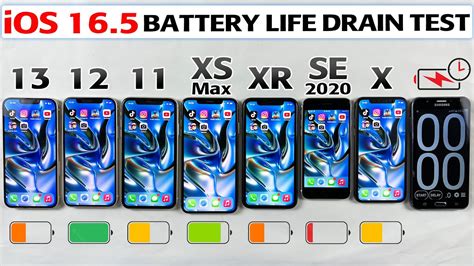 IOS 16 5 Battery Life Drain Test IPhone 13 Vs IPhone 12 Vs 11 Vs XS