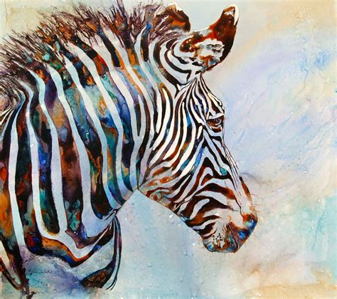 Watercolor Paintings Of Zebras Imperial Zebra African Wildlife