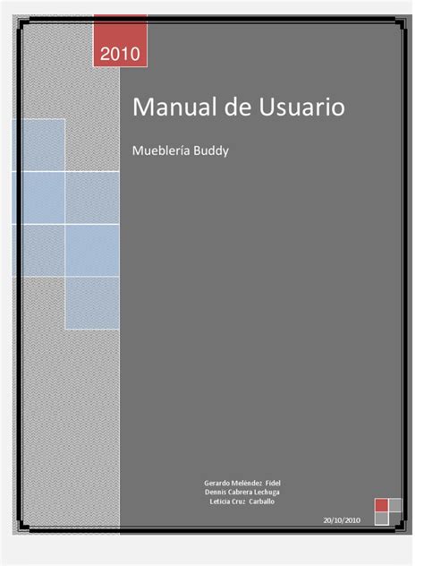 Manual De Usuario Pdf Ventana Informática Ingeniería De Software