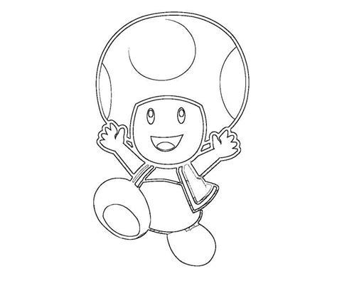 Toad From Mario Coloring Pages