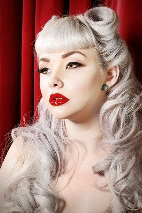 Still sexy, but cute and fun. Pin up hairstyles for long hair