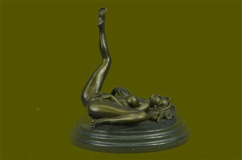 Amazon Com Lovely Art Deco Hot Cast Nude Female Bronze Sculpture My Xxx Hot Girl