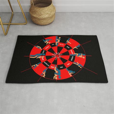 Sex Positions Clock Rug By Qpartz Society6