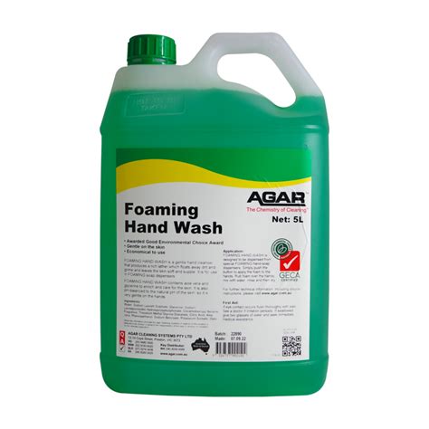 Foaming Hand Wash Geca Approved Agar Cleaning Systems