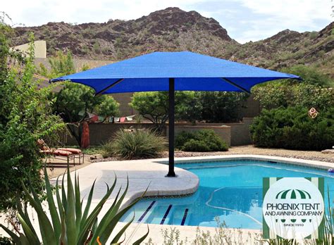 Want To Shade Both Your Deck And Pool Waters Try A Fixed Umbrella
