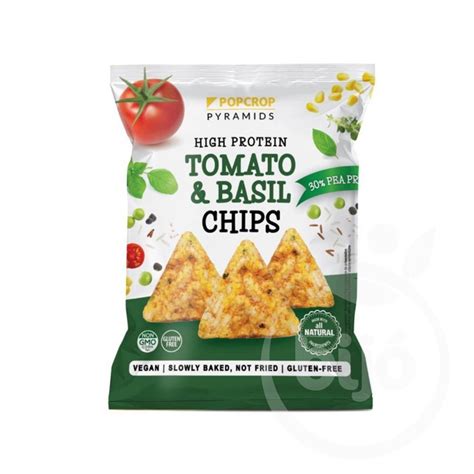 Popcrop Protein Piramis Snack Paradicsom Bazsalikom 60 G Webáruház