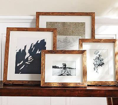 Expertly crafted home furnishings and home decor. Pottery Barn Rustic Wood Gallery Frames - 7 Pretty Picture ...