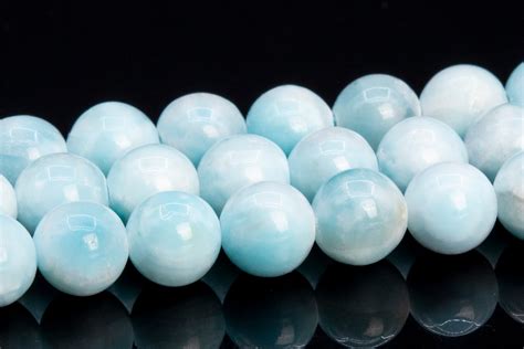5 6mm Genuine Hemimorphite Aqua Blue Beads Grade Aa Natural Etsy
