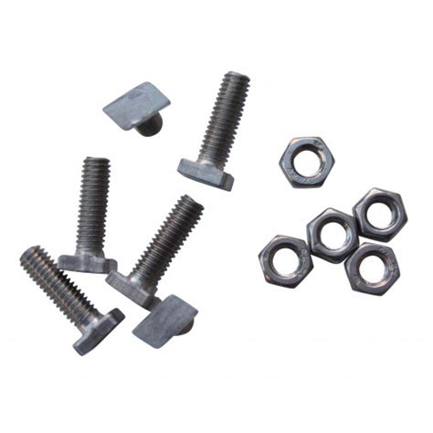 10pc Stainless Steel Cropped Head Greenhouse Bolts With Nuts
