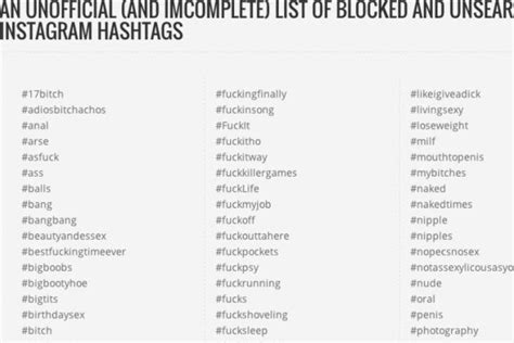 here are all the hashtags instagram is blocking from search digital trends