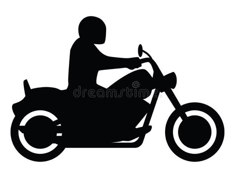 Female Motorcycle Rider Silhouette Stock Illustrations 132 Female