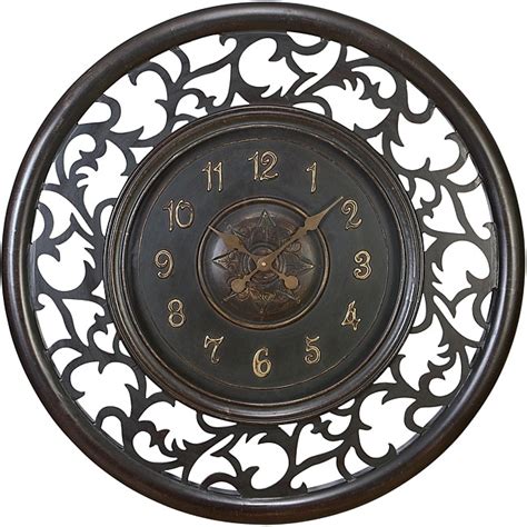 Shop London Vintage Antiqued Wood Wall Clock Free Shipping Today