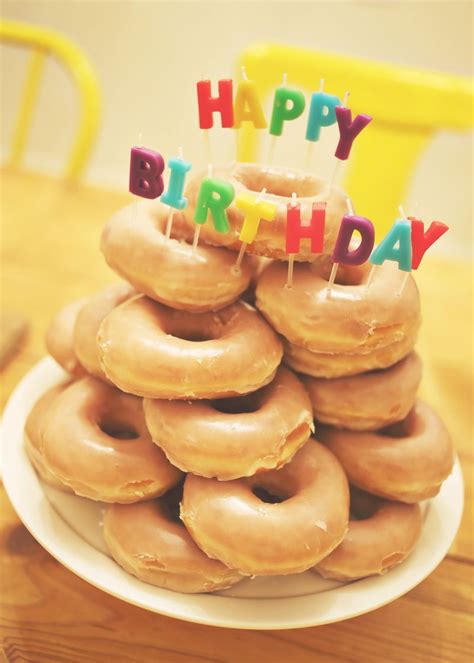 Happy Birthday Donuts Krispy Kreme Aundrea Ridenour