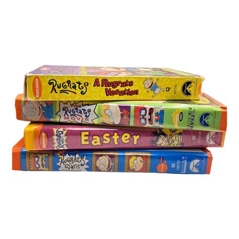 Vtg Lot Of Nickelodeon Vhs Tapes Rugrats Movie Easter Vacation Paris