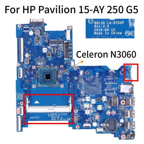 Premium Quality For Hp Pavilion 15 Ay 250 G5 Celeron N3060 Notebook
