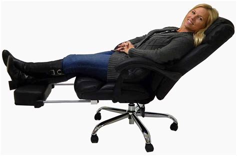 Office chair reclining massage chair home computer chair leather boss chair fashion chair. Leather Reclining Office Chair w/ Footrest