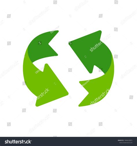 Recycling Icon Arrow That Revolves Endlessly Stock Vector Royalty Free
