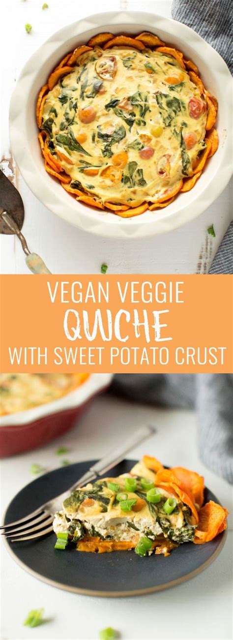 Easy Vegan Veggie Quiche With Sweet Potato Crust Recipes Instant Pot