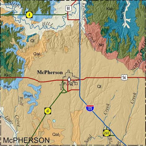 Kgs Geologic Map Mcpherson