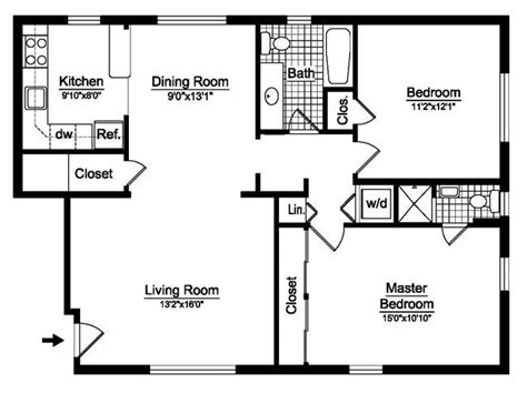 House Plan House Plan Drawing 2 Bedroom