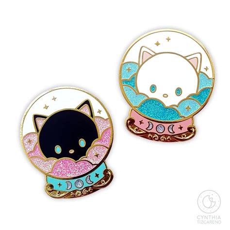 Pin By Rowan Squire On Cute Enamel Pins Cat Enamel Pin Cute Pins
