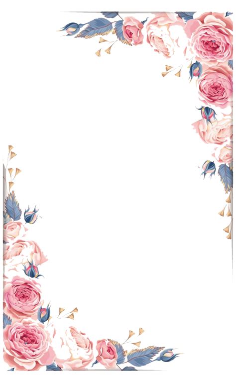 Vintage Floral Frame Png Image Png Mart