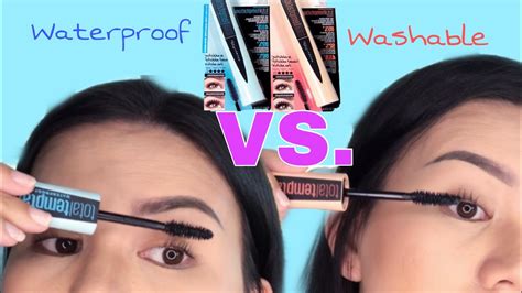 maybelline total temptation mascara total temptation mascara waterproof vs washable youtube