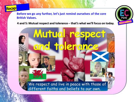 British Values Mutual Tolerance And Respect Ec Publishing