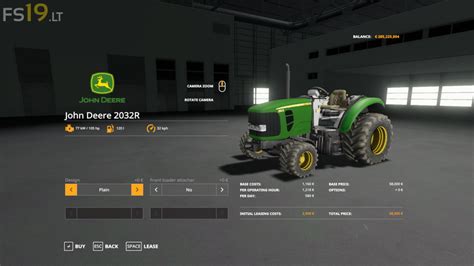 John Deere 2032r Pack 7 Fs19 Mods Farming Simulator 19 Mods