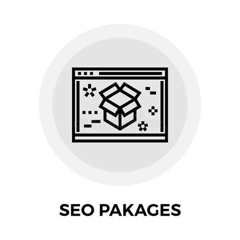 Seo Packages Line Icon Stock Vector Illustration Of Packages 151422479