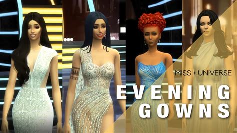 Miss Universe 2021 Evening Gowns The Sims 4 Youtube