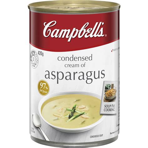 Campbells Condensed Soup Cream Of Asparagus 420g Woolworths