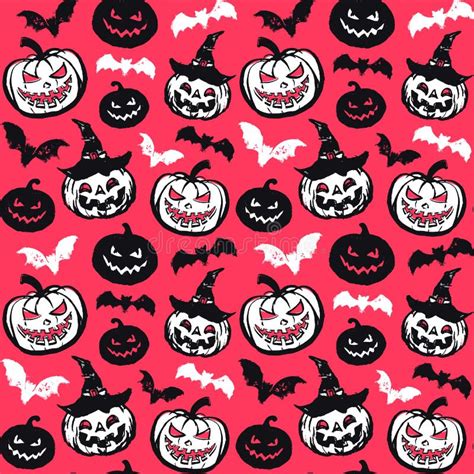 Halloween Seamless Pattern Stock Vector Illustration Of Festival