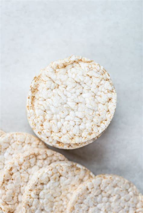 Healthy Snack From Rice Cakes Stock Photo Image Of Delicious Cream