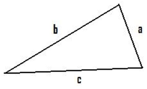 Unregelmäßiges stumpfwinkliges dreieck mit dessen ausgezeichneten punkten. Unregelmäßiges Dreieck