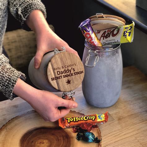 Personalised Secret Snack Stash Treat Jar By The Alphabet T Shop