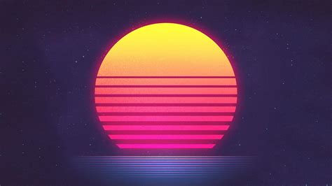 Outrun Sunset Retrowave Synthwave K Wallpaper Images