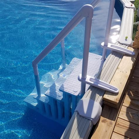 Above Ground Swimming Pool Ladder Heavy Duty Step System Entry Non