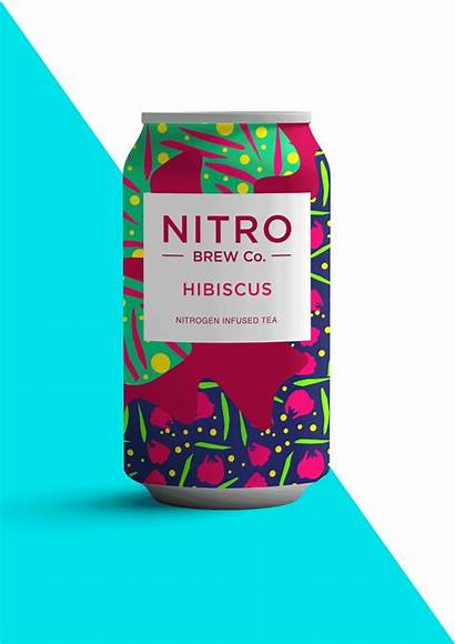 Packaging Stationery Tea Brew Nitro Colorful Dieline