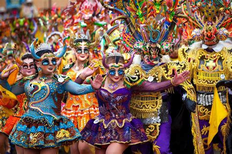 In Pictures Bolivias Colourful Oruro Carnival Bbc News