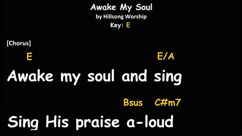 Awake My Soul Hillsong Worship Instrumental Chords And Lyrics