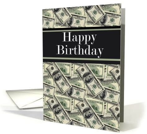 Happy Birthday Cash 100 Dollar Bills Card Send Birthday Card Dollar