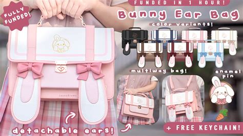 Bunny Ear Bag And Enamel Pins By Jeana Wei — Kickstarter