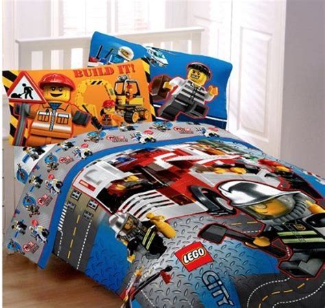 Lego City Twin Comforter & Sheet Set (4 Piece Bedding ...