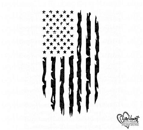 Distressed Usa Flag Svg Png  Dxf Usa Flag Cut Files American Flag
