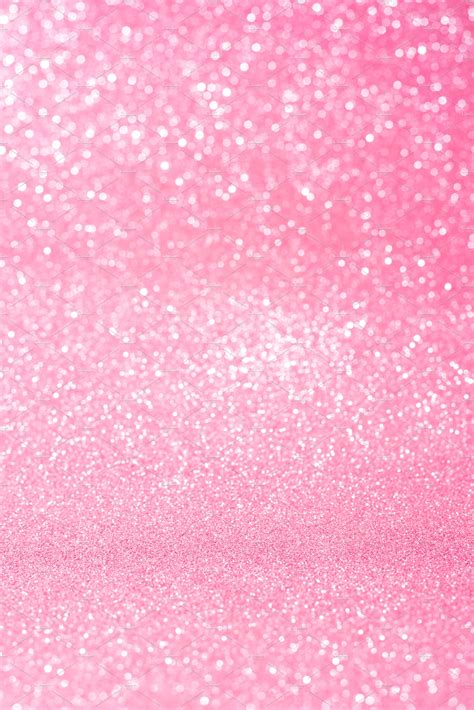 Vertical Pink Glitter Background Wit Abstract Stock Photos ~ Creative
