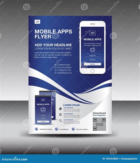 Mobile Apps Flyer Template Business Brochure Flyer Design Layout