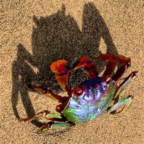 سلطعون في سلطنة عمان Rainbow Colored Crab In Oman By Aalkash72 Taste