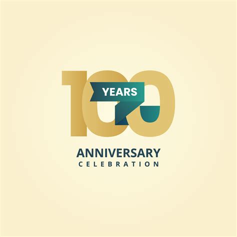 100 Years Anniversary Logo Template Design 19995825 Vector Art At Vecteezy