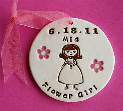 Personalized Flower Girl Ornament For Wedding Party Custom Made To